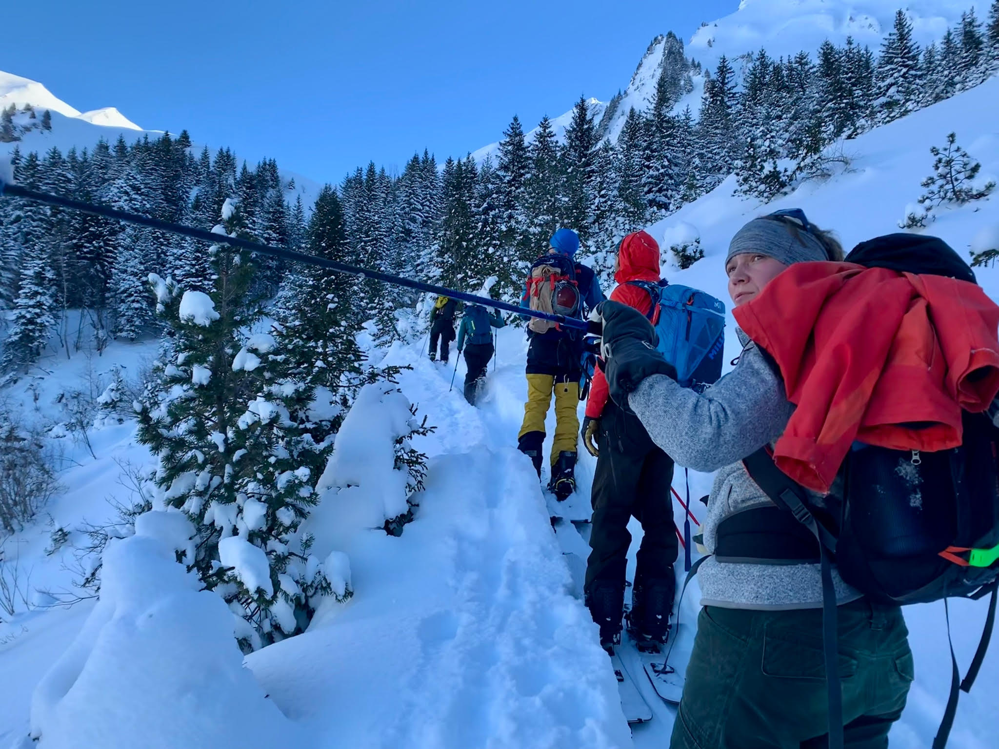 Montee Groupe Splitboard aravis