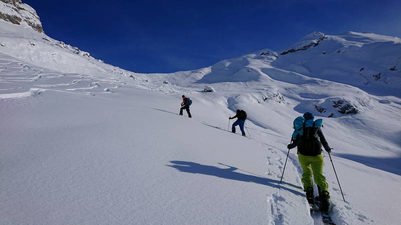 Splitboard Aravis col de Tule Tracer la poudreuse en sécurité